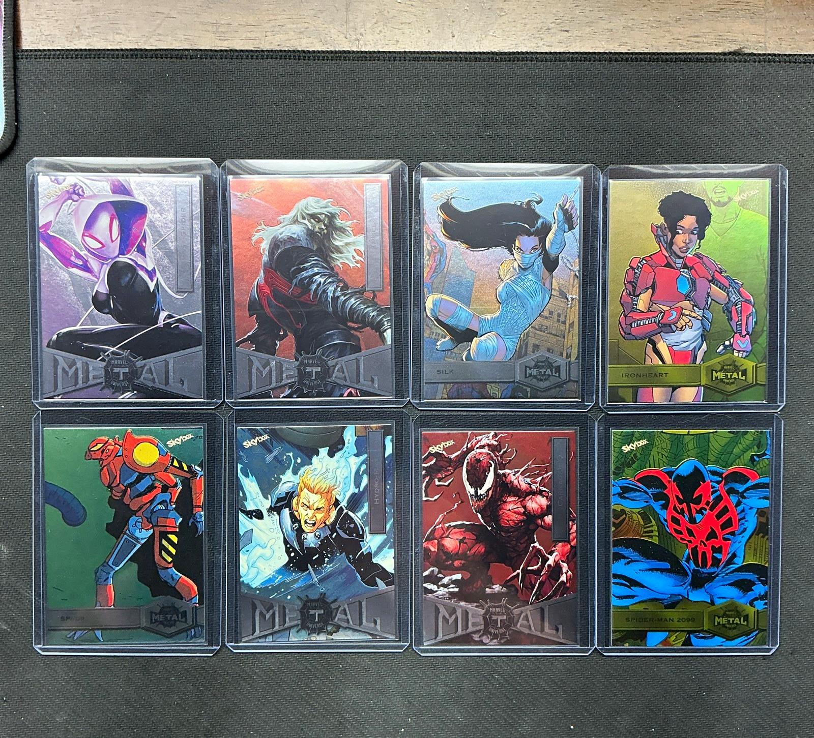 2022 SkyBox Metal Universe Spider-Man 8 Card High Series Lot Carnage Ghost-Spide