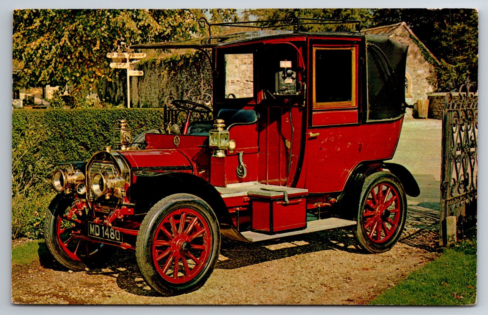 Vintage Postcard Car 1908 UNIC Taxicab Chrome ~11605