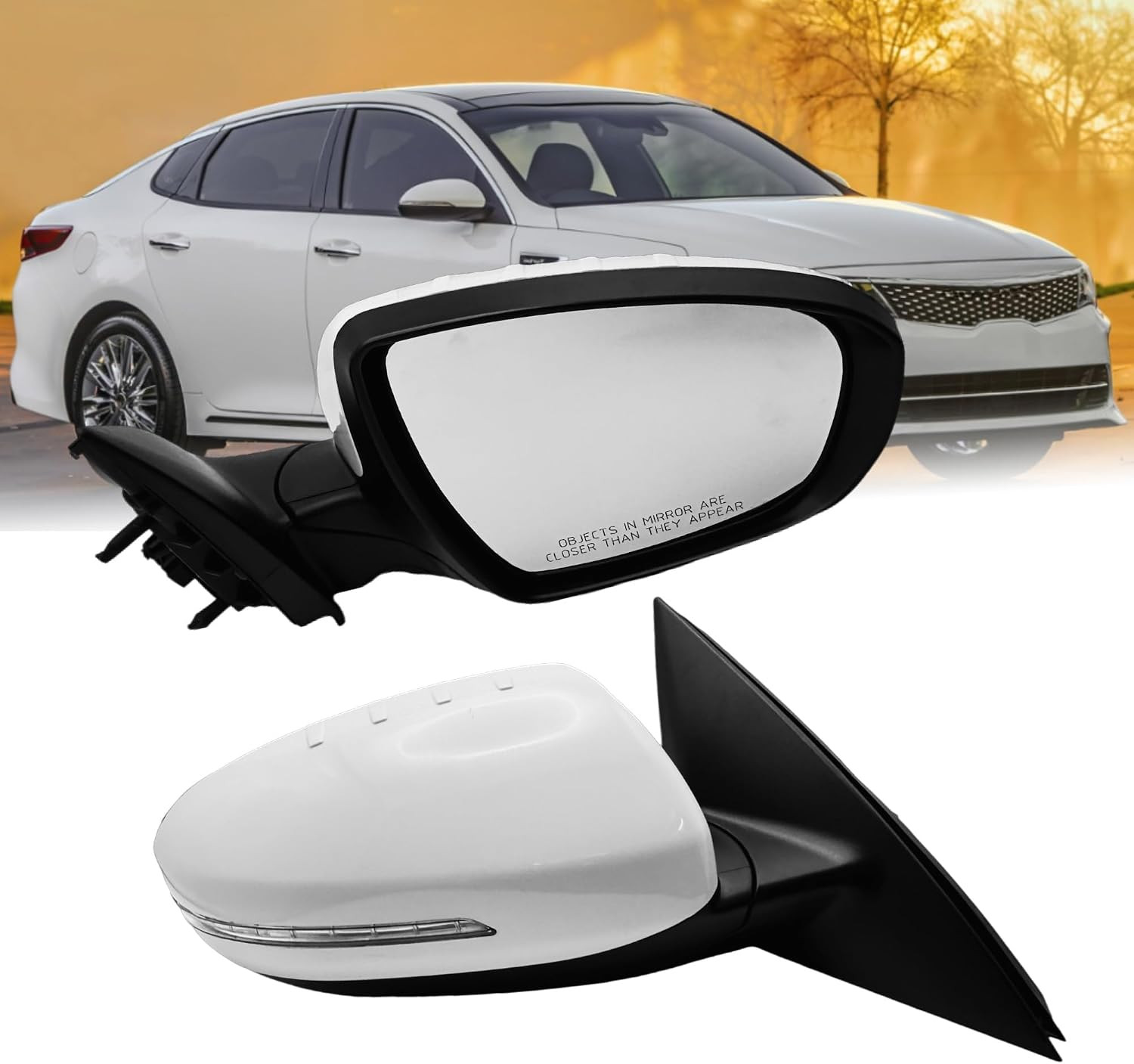 Passenger Side Mirror Compatible with 2014-2015 Kia Optima Rear View Mirror with