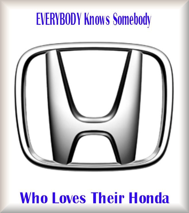 Everybody Knows Somebody Who Loves Honda, Toolbox - Fridge Magnet, 42 MIL READ