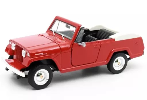 1/24 Welly Jeepster Commando Roadster 1967 Red WE24117CR