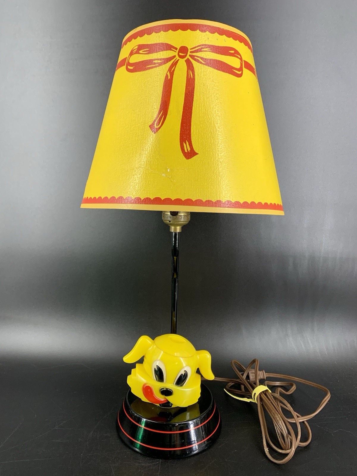 Vintage 1950's KEN-L-RATION Fido Dog Night Light Lamp WORKS GREAT