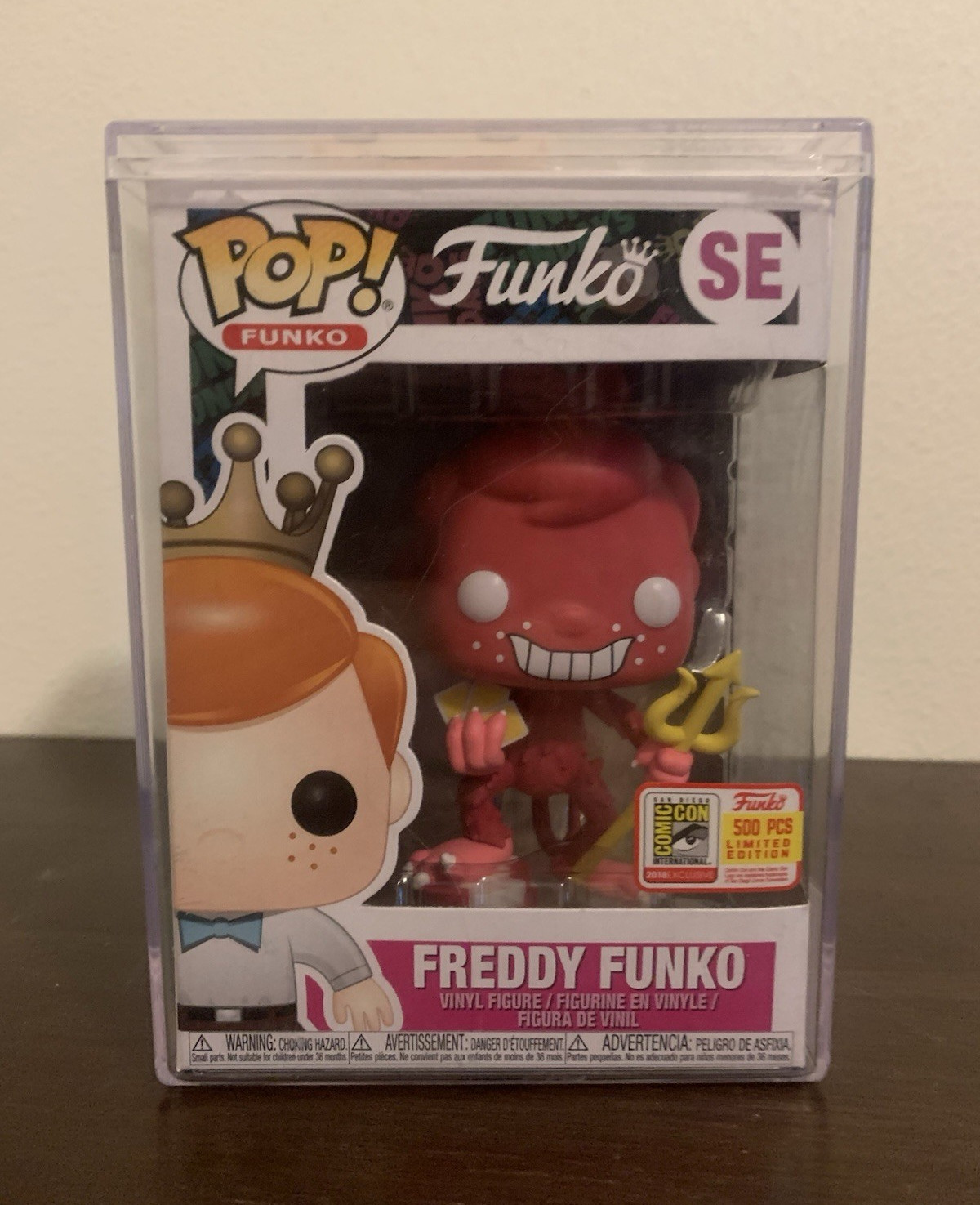 Funko Pop Freddy Funko SDCC Cuphead Devil (Pink) 500pcs + Protector