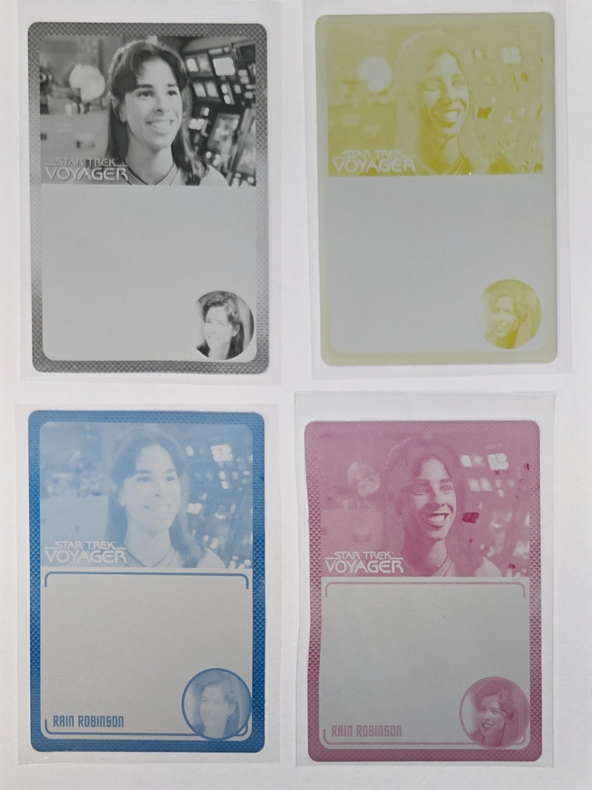 1/1 Star Trek Voyager A & I Printing Plate Set Rain Robinson/Sarah Silverman #34