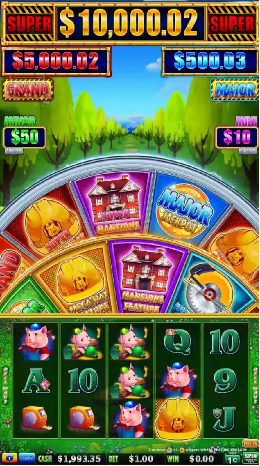 HUFF N MORE PUFF 2 in 1 GAME BOARD slot machine HET