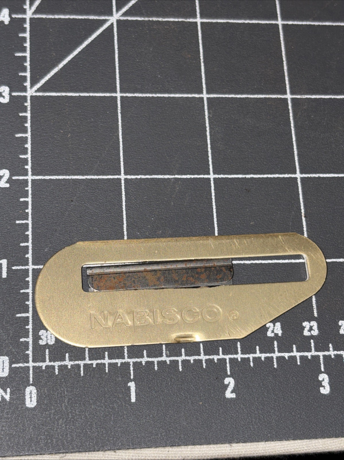 Vtg NABISCO Handi-Kutter Butler Wisconsin Metal Pocket Cutter Knife Tool