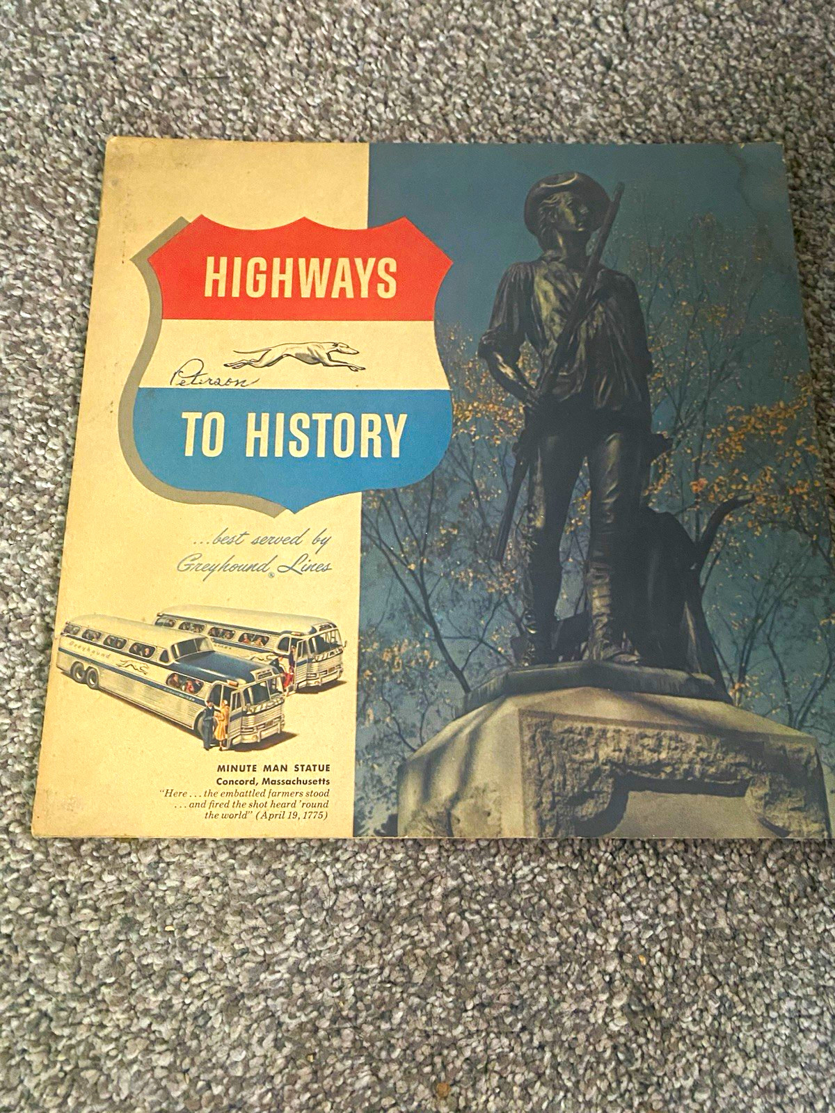 Greyhound Lines Highways to History Travel Brochure Columbia River Gorge OR