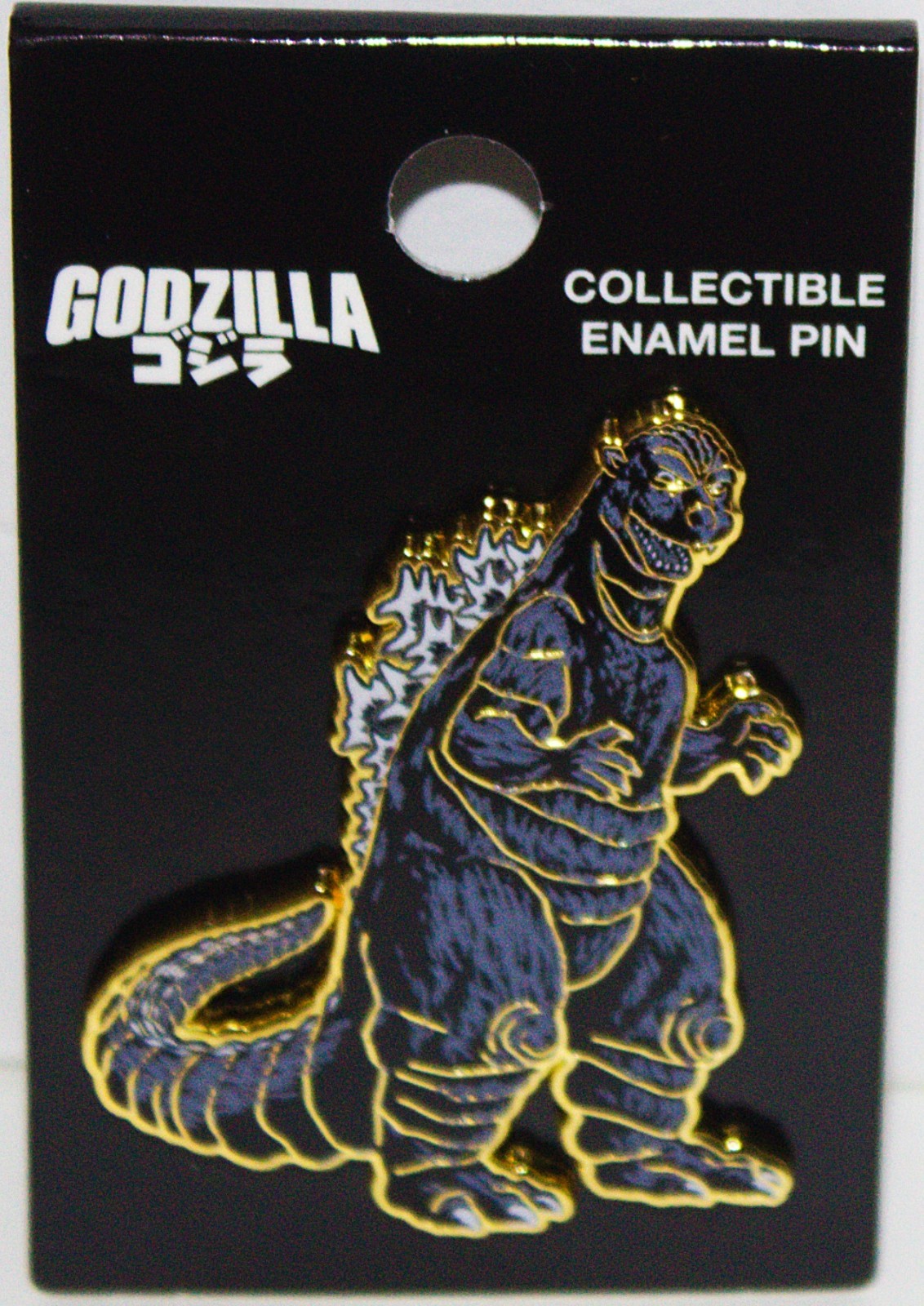 Godzilla Classic Movie Standing Figure Metal Enamel Pin NEW UNUSED