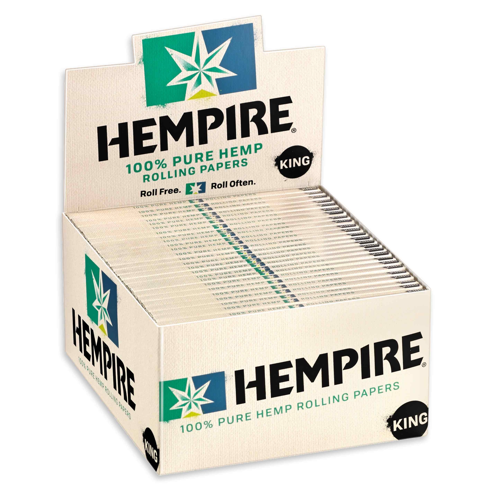 Hempire Rolling Papers KING SIZE Pure Hemp Cigarette Paper (Box of 50 Booklets)