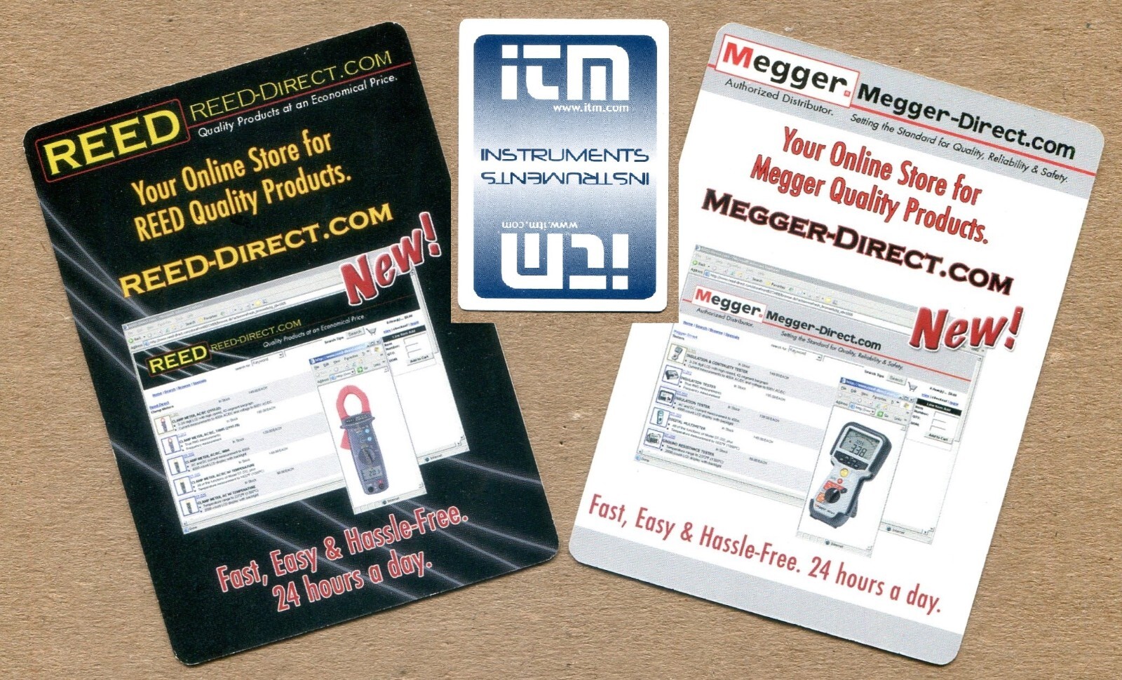 ITM Instruments Inc. REED & MEGGER PROMO 2 Swap playing Cards