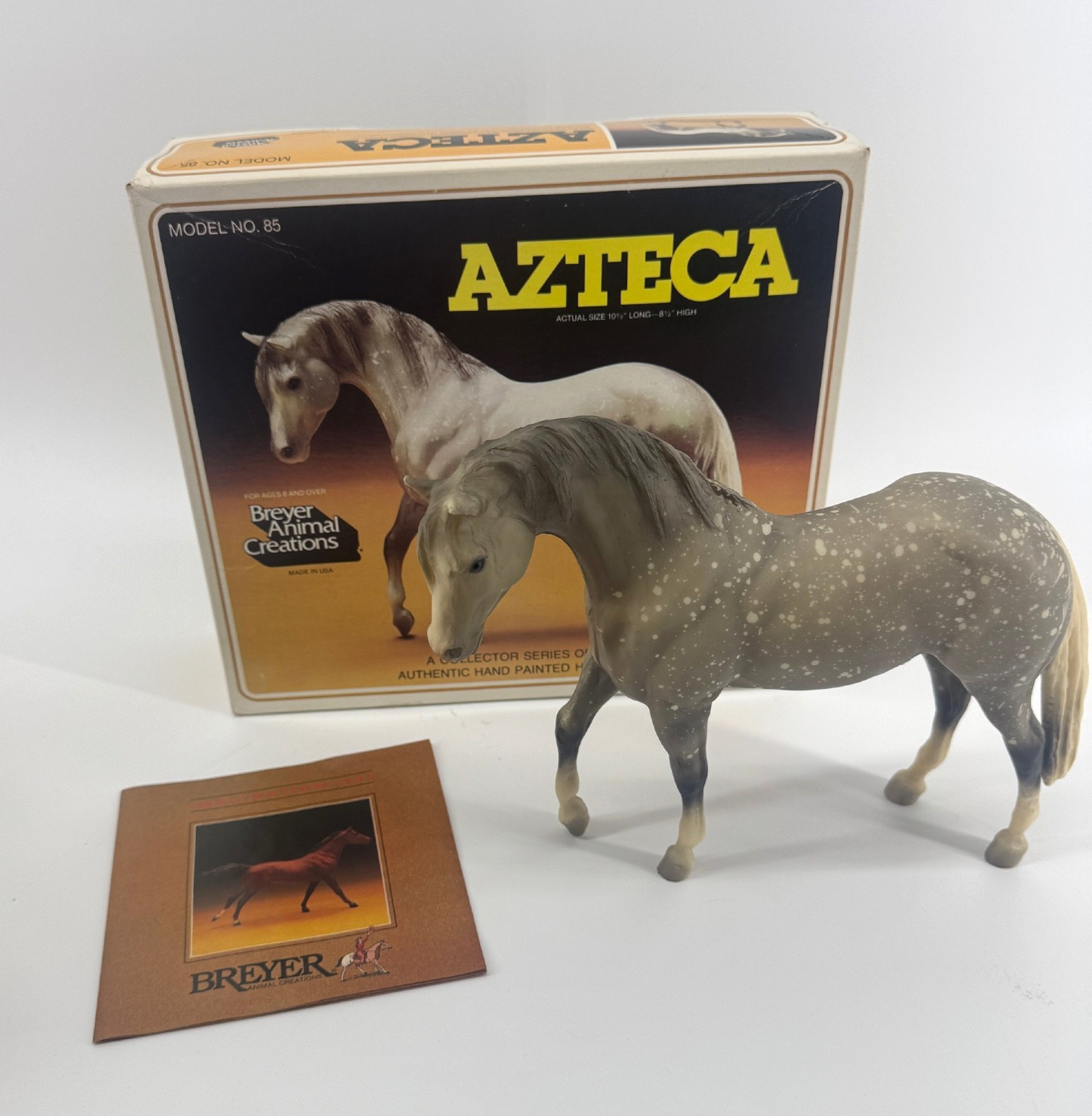 Vintage Breyer #85 Azteca 1982 Dappled Gray Foundation Stallion Handpainted