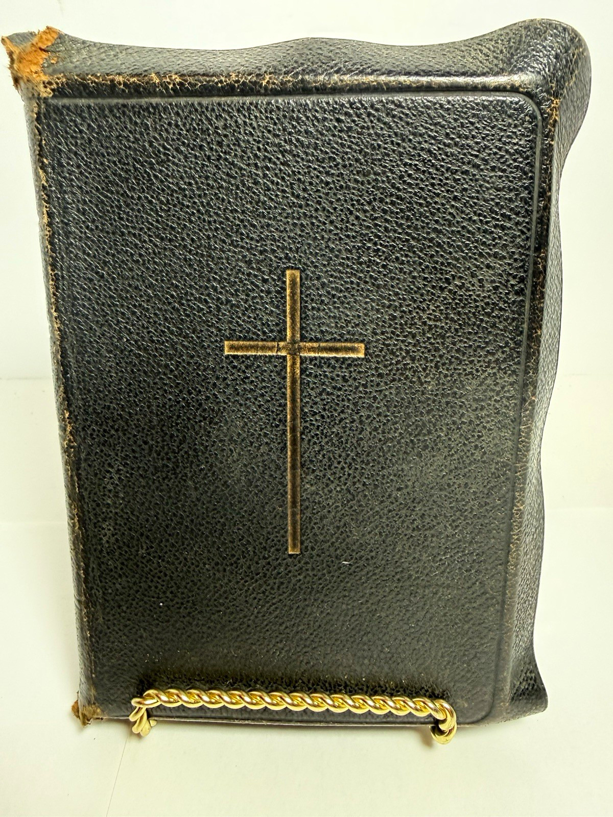 1925 Greek Bible TA IEPA ΓΡΑΜΜΑΤΑ Antique Leather Holy Scriptures Oxford Press