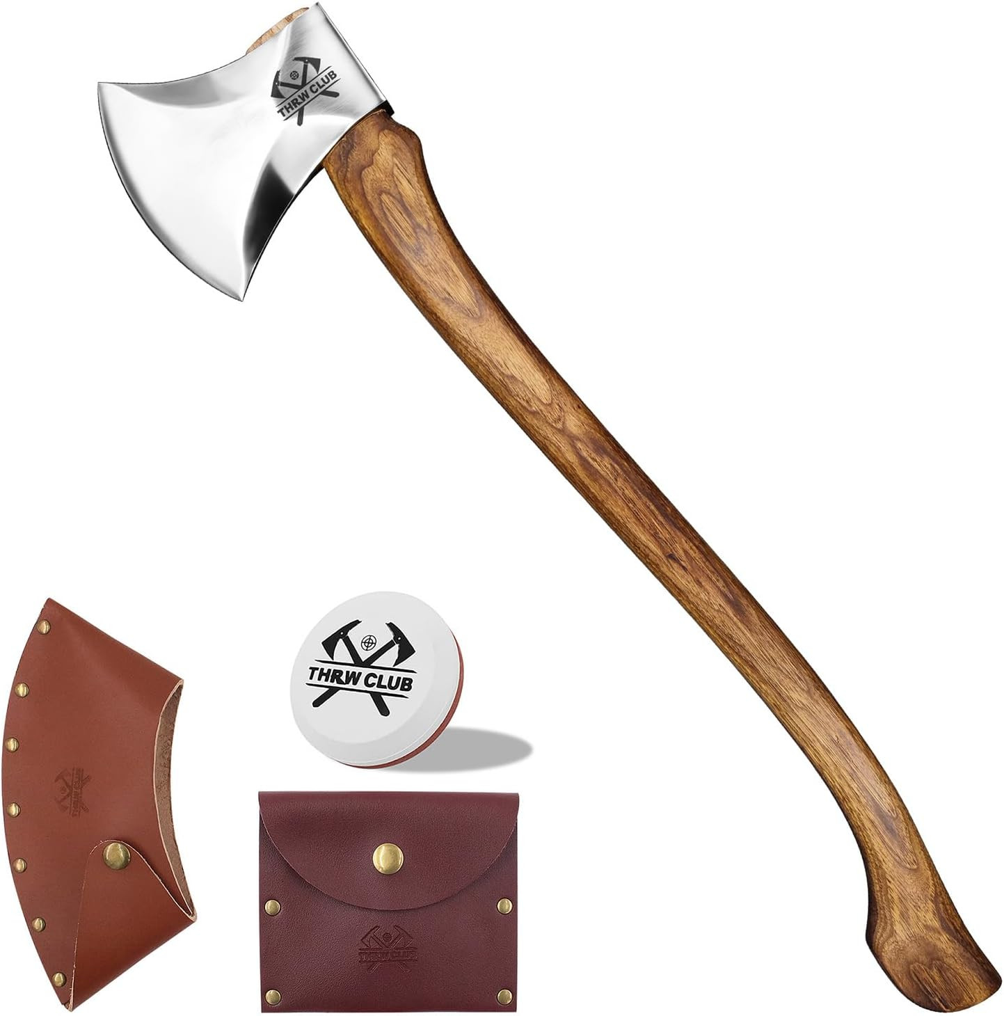 32.6 Inch Professional Wood Splitting Axe Wood Chopping Axe with Hickory Wood
