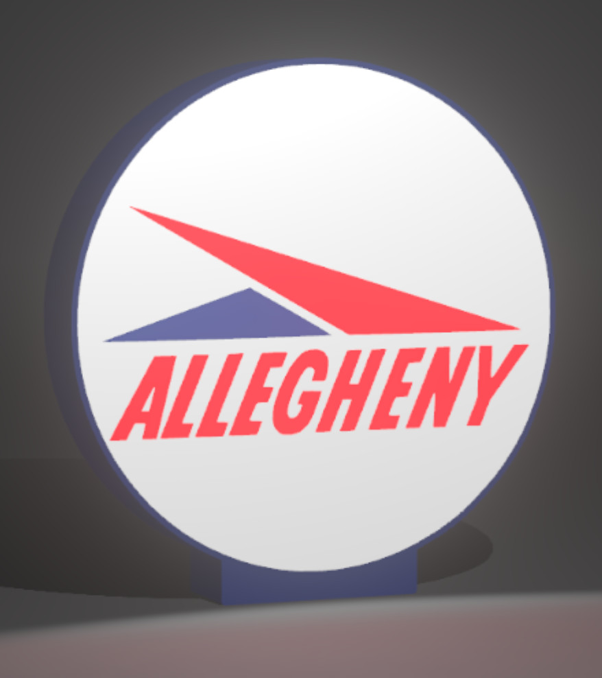 Allegheny Airlines Lighted Sign – Vintage Logo Design – 9