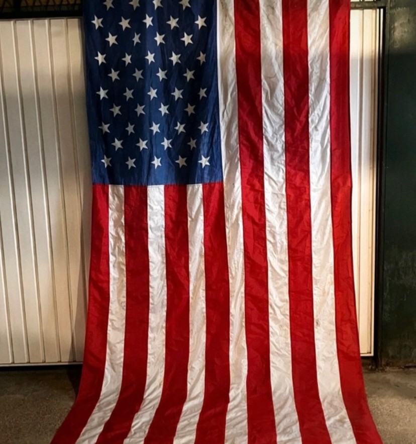 Vintage Sewn Oversized American Flag