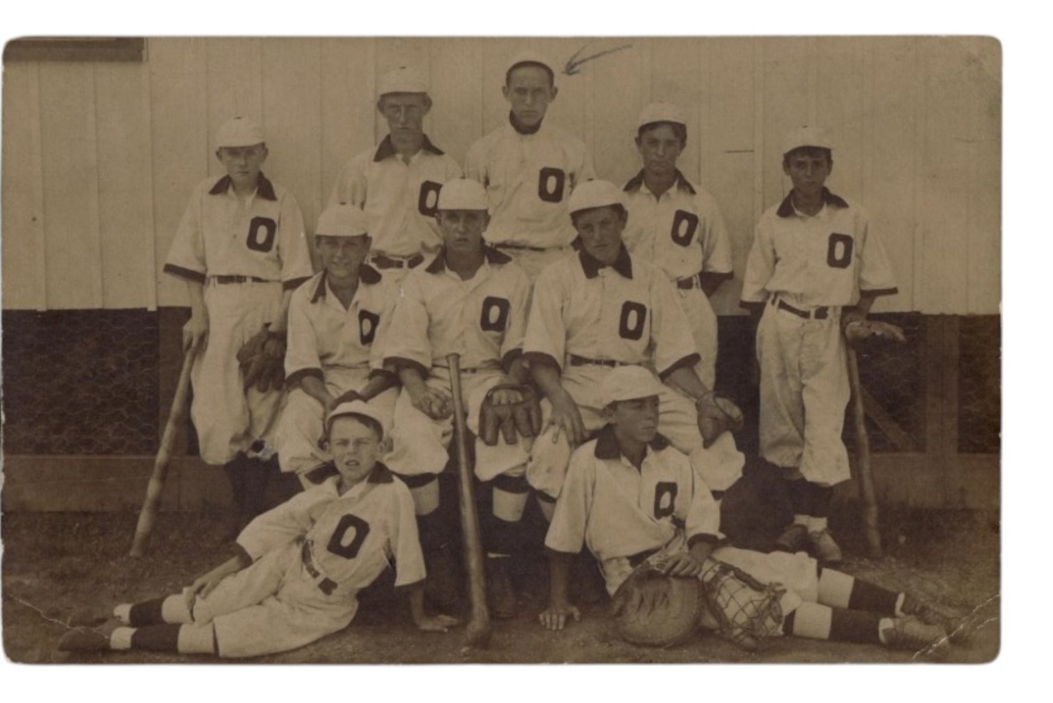 Oakland Beach Baseball Team RPPC Postcard c. 1922 Vintage 