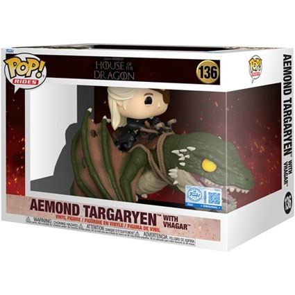 Funko POP Rides House of the Dragon Aemond Targaryen with Vhagar #136
