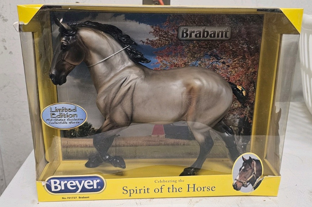 New NIB Vintage Breyer Horse Belgian Brabant Tan Dun Roy Draft