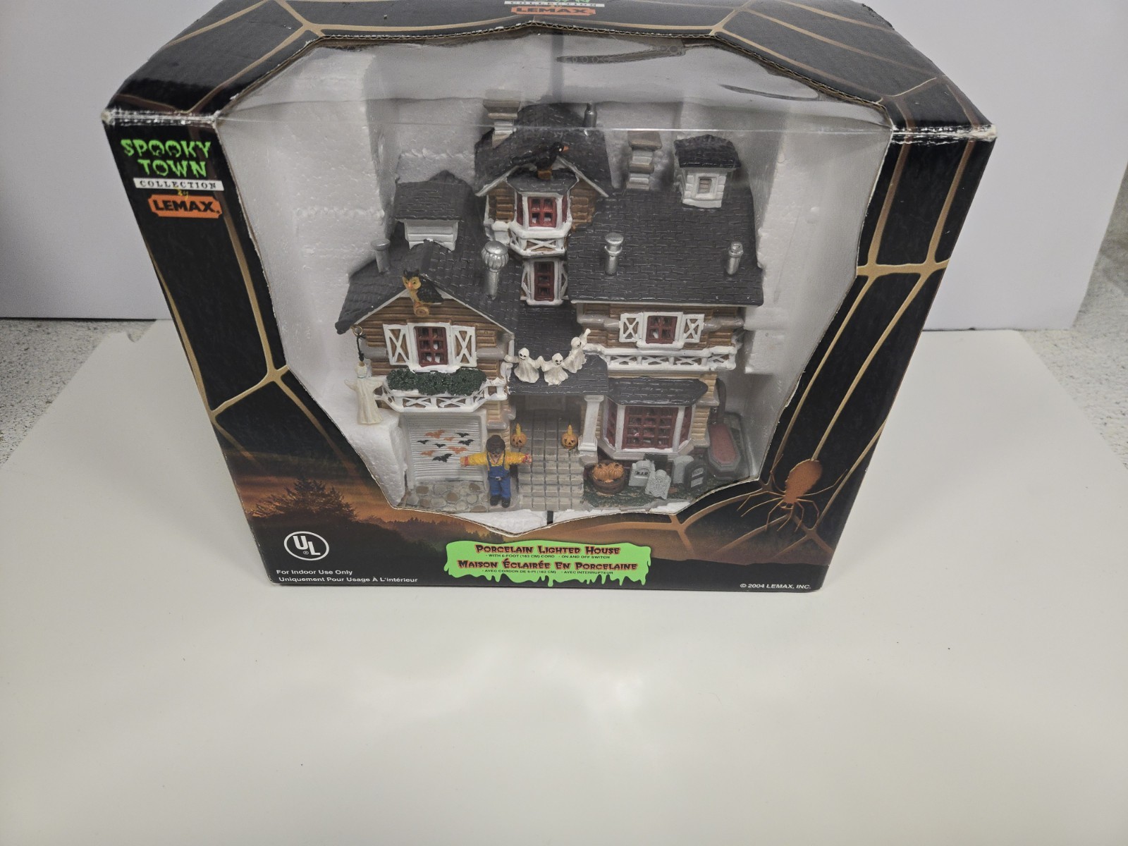 2004 Lemax Spooky Town Franklin Residence Halloween Retired READ DESCRIPTION