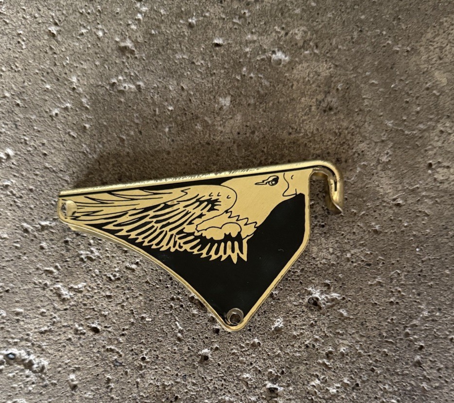 Vintage Cairns 880 Screen Printed brass eagle