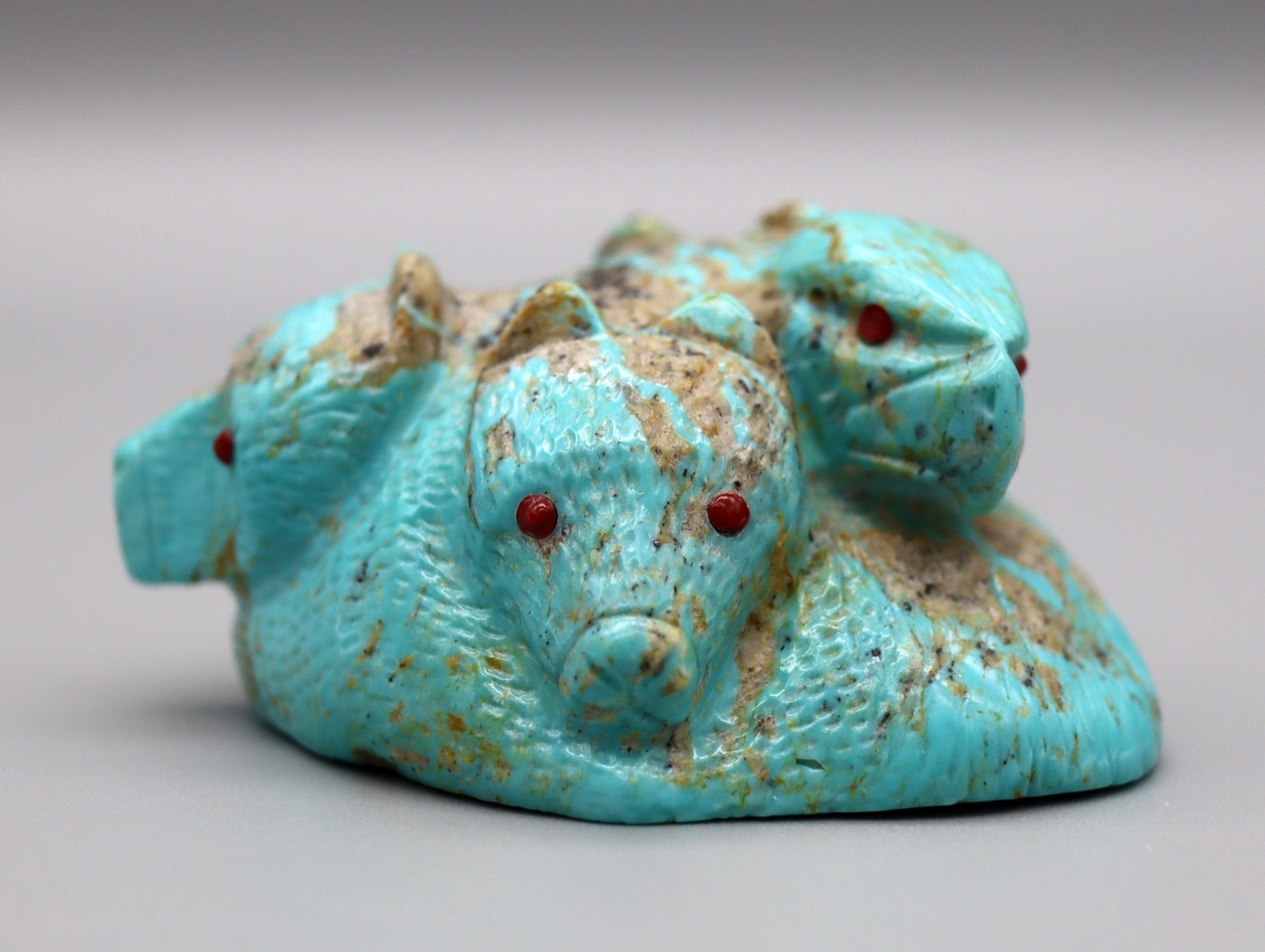 Wilfred Cheama Turquoise Zuni Six Directional Fetish