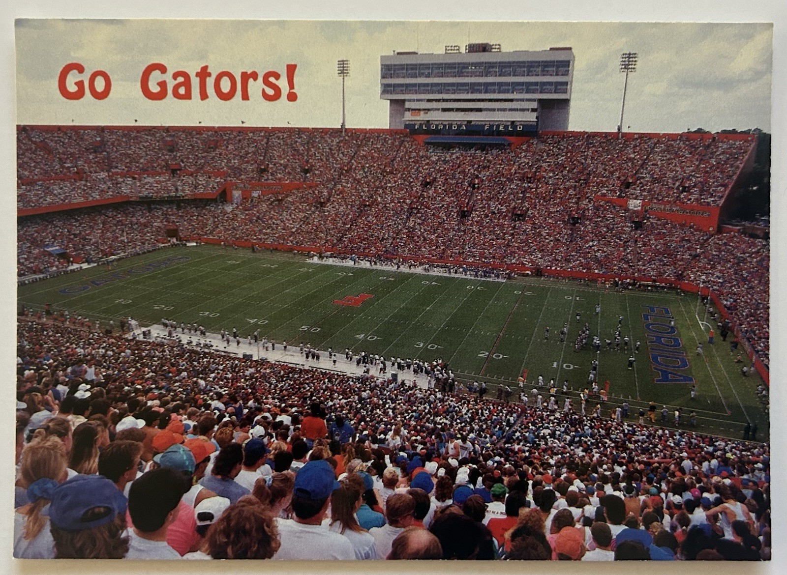 Florida Gators Field Gainesville Florida Stadium Football Continental Postcard