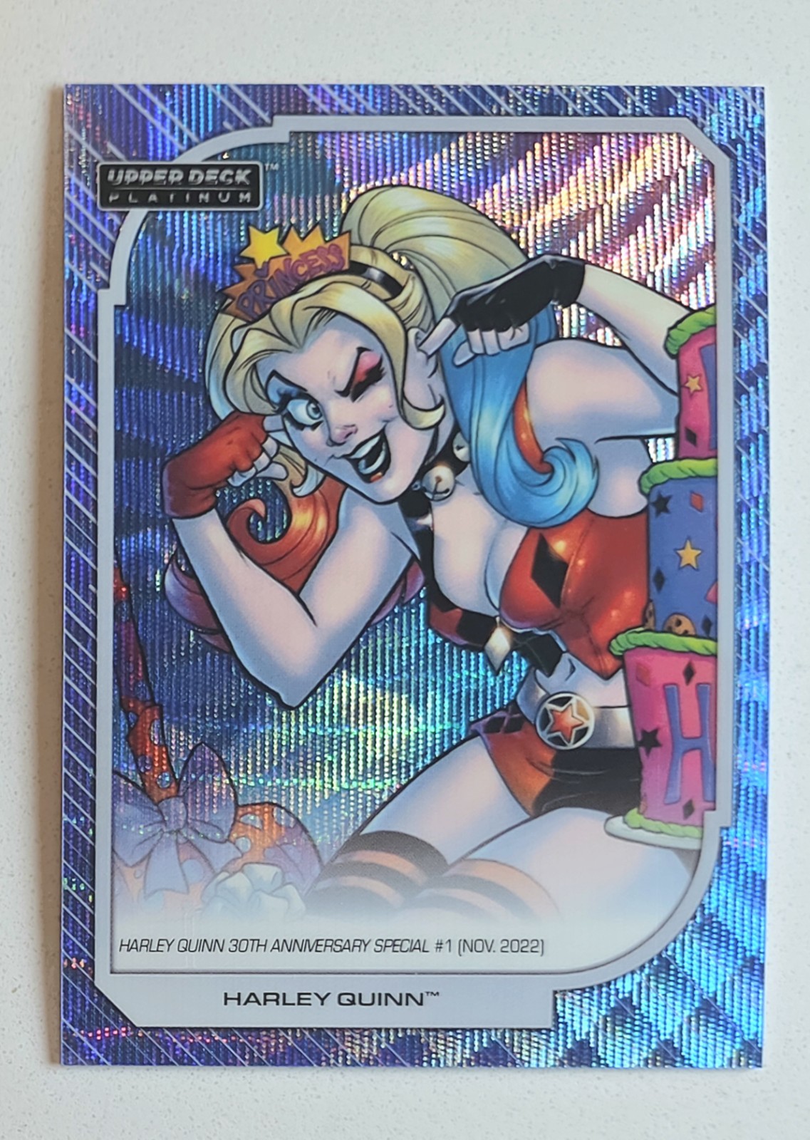 SSP /38 2026 Upper Deck Platinum DC Harley Quinn DC Blue /38 Mint