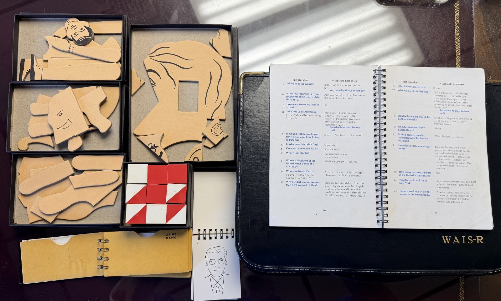 Pristine Vintage 1981 WAIS-R Complete Kit in case (2 Avail)
