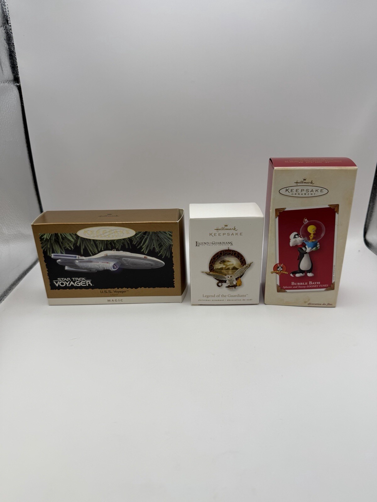 Hallmark Keepsake Ornament Lot Of 3 Star Trek Harry Potter Looney Tunes New NIB