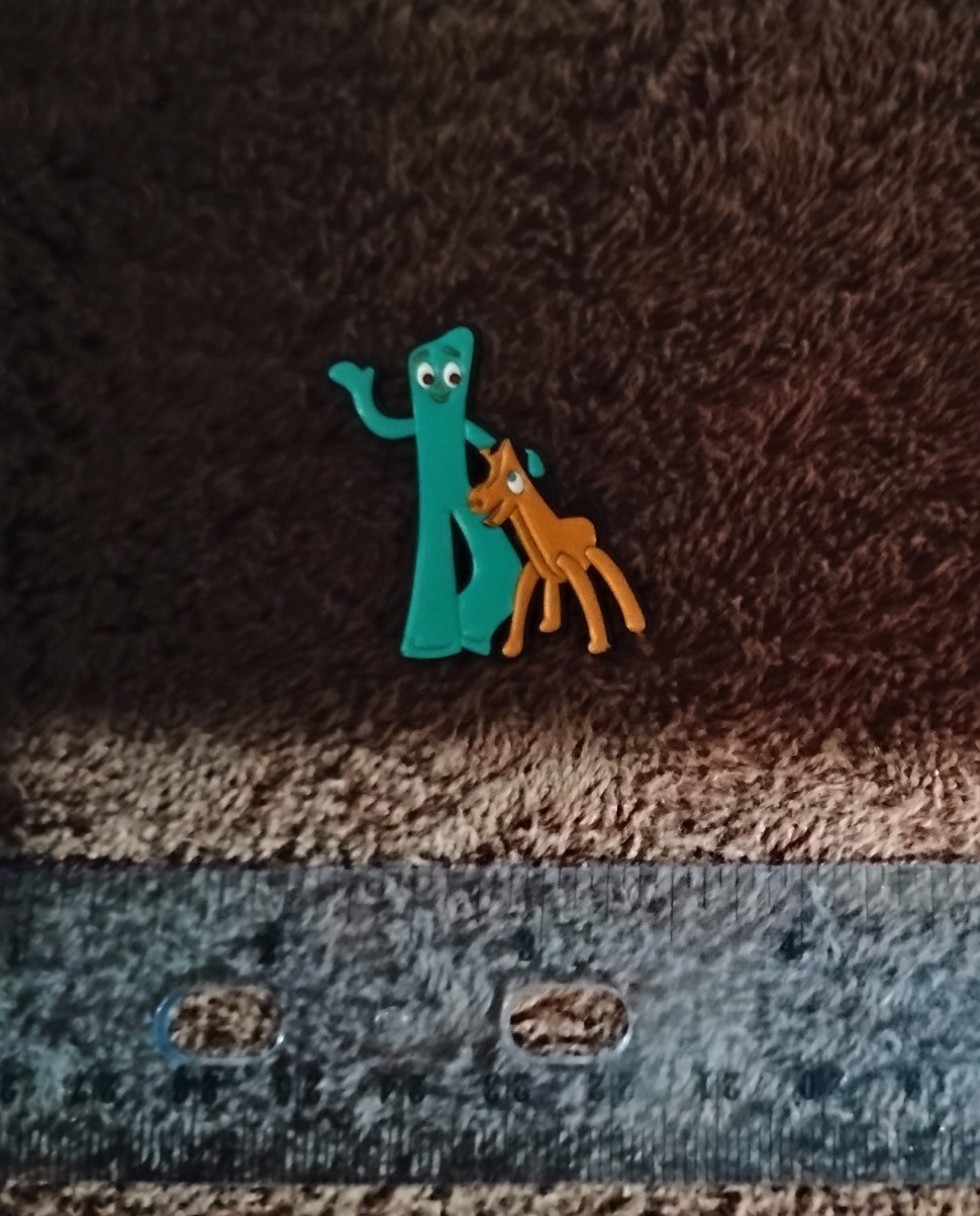GUMBY and POKEY PIN metal enamel set lot brooch lapel badge GET 2 PINS FOR $7.99