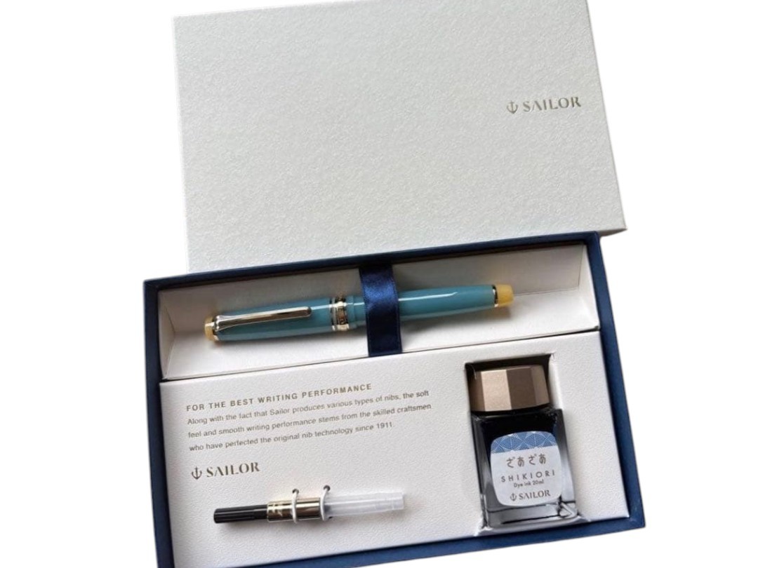 NOS SAILOR Shikiori Yuzuyu M Nib w/ Ink Overseas Model