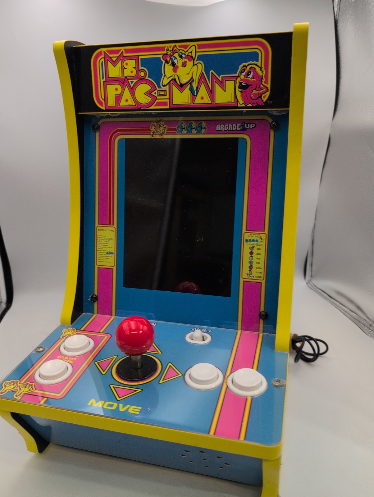 Arcade 1up 8261 Ms Pac-Man 4 In 1  Tabletop GameSystem 16 Inch Galaga Dig Dug II