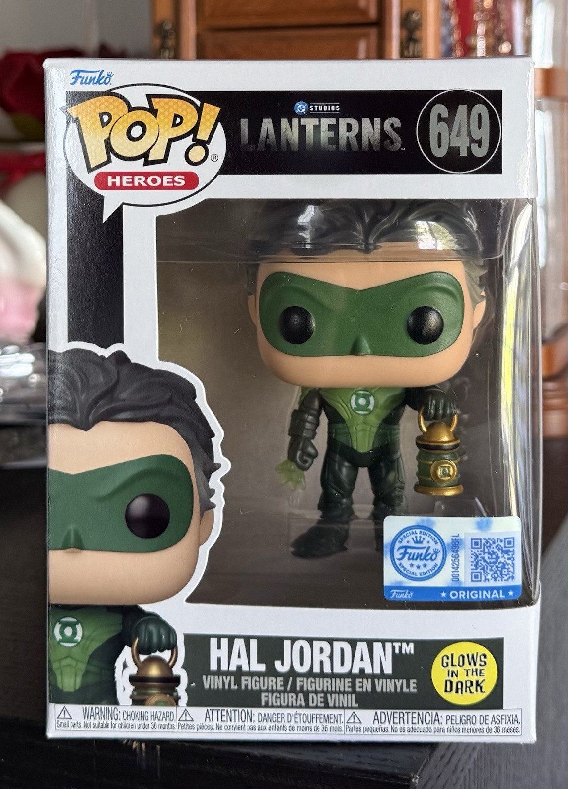 GITD Funko POP DC: HAL JORDAN w/Lantern #649 (Lanterns Series) w/Protector
