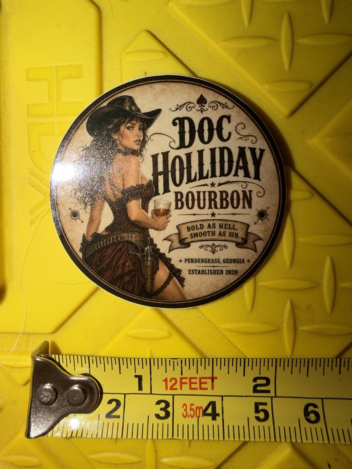 Whiskey Library Doc Holliday BOURBON Wild West Sticker Vinyl Sexy Cowgirl