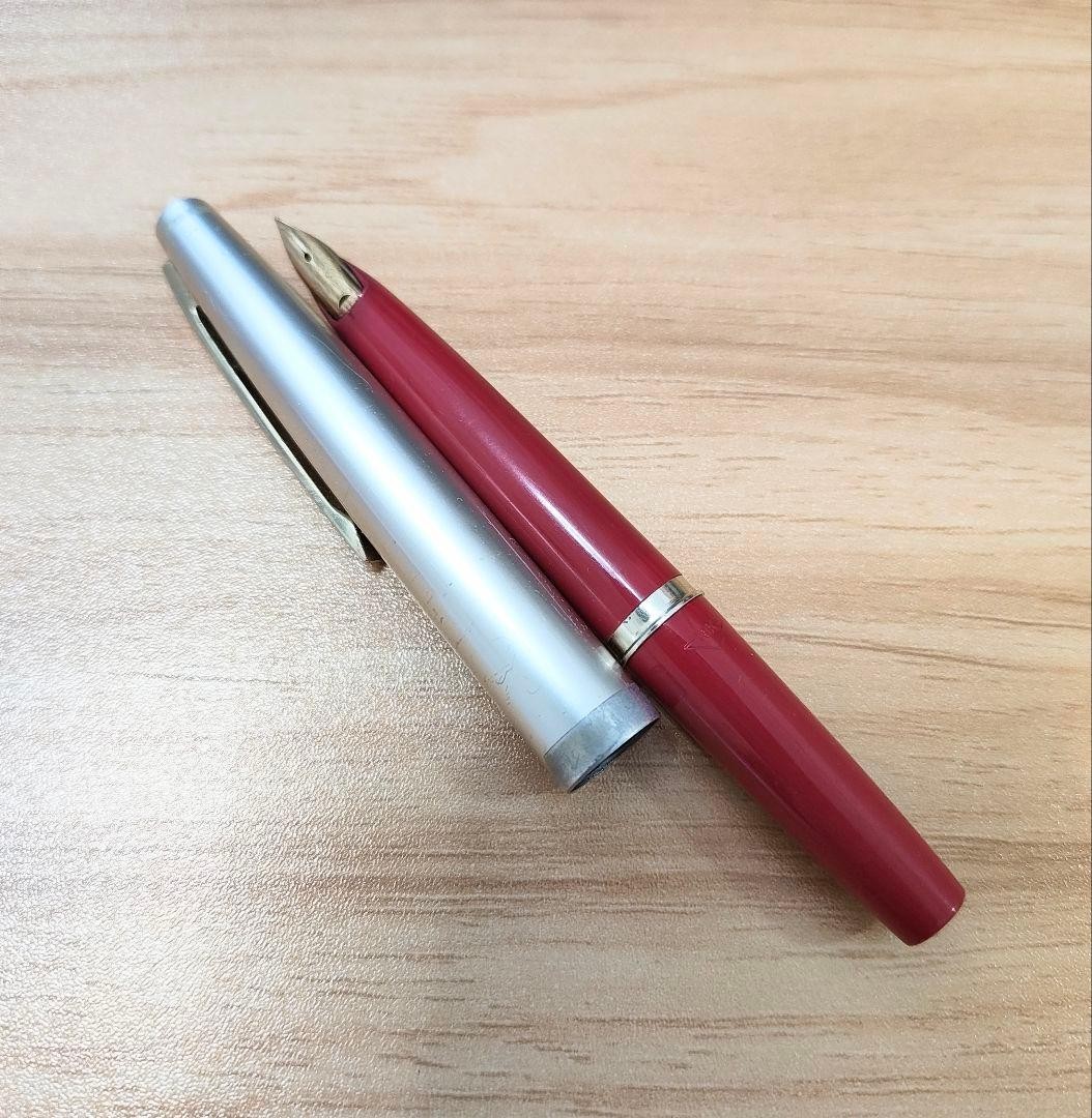 PILOT ELITE SCRIPT Fountain Pen 18K 750 Gold Nib Vintage Japan Pocket Pen Tested