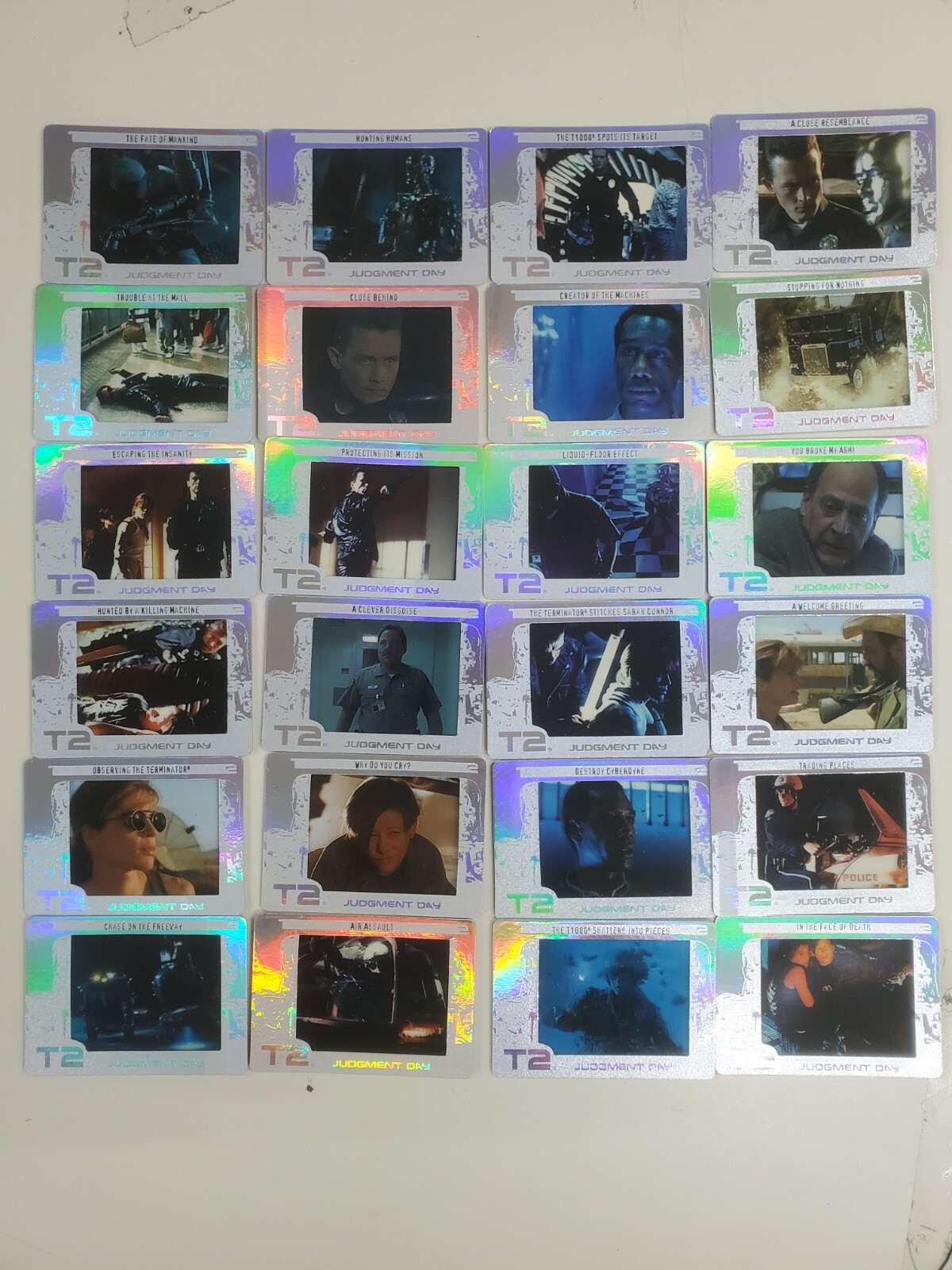 2003 Terminator 2 Judgement Day Film Cards ARTBOX Cybertech Chase set 1-24