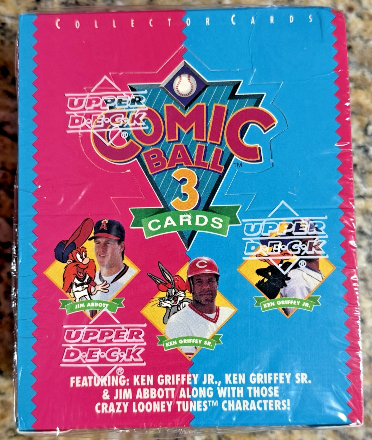 1992 Upper Deck Comic Ball 3 Factory Sealed Wax Box From Case Griffey JR