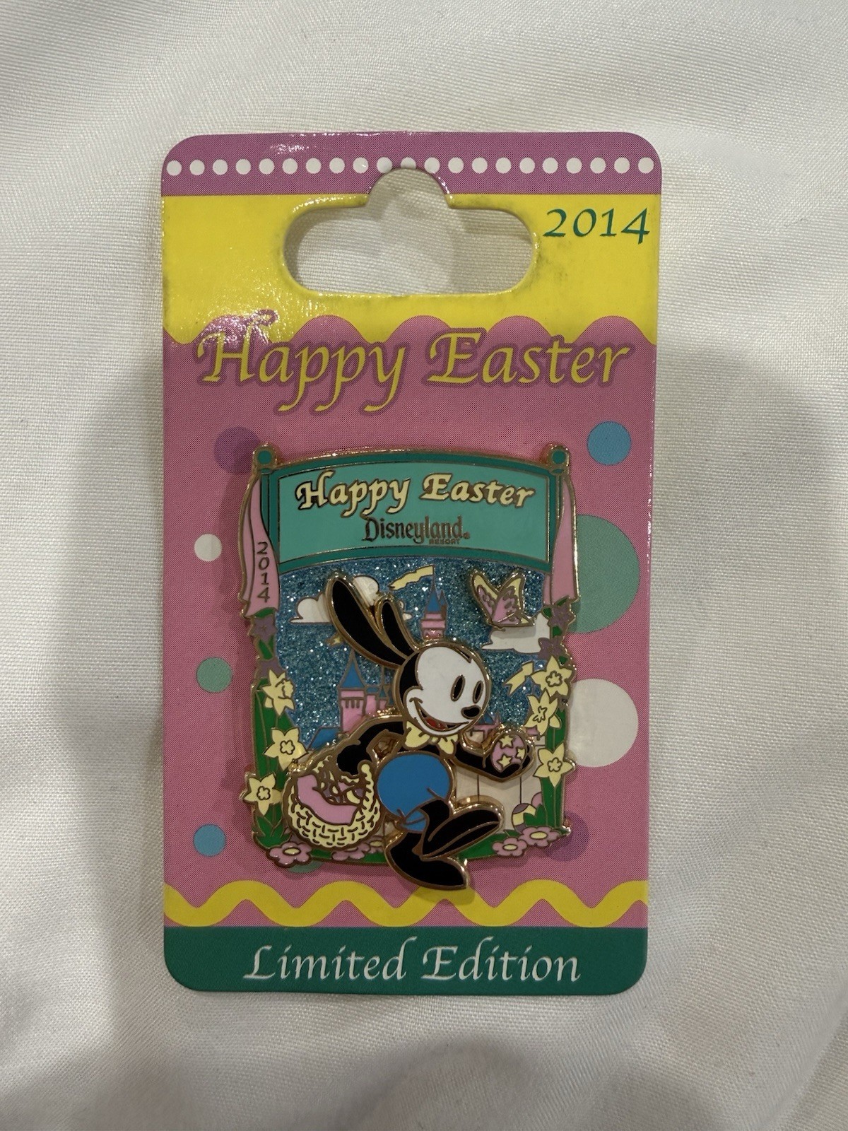 Disneyland Disney Oswald The Lucky Rabbit LE Happy Easter 2014 Pin Brand New