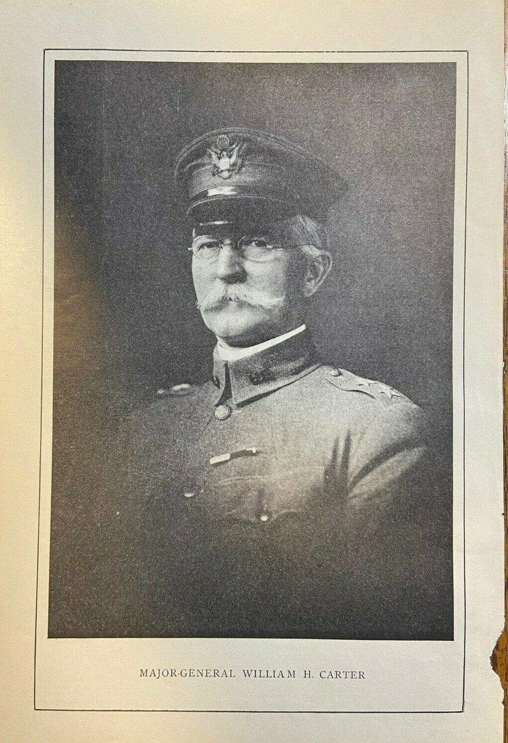 1911 Vintage Magazine Illustration Major General William H. Carter