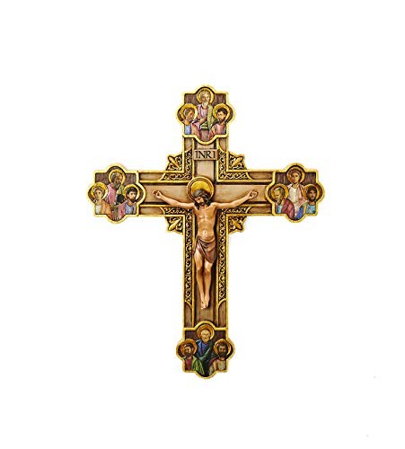 Roman Joseph's Studio The Apostles Crucifix 12 Inch Multicolor