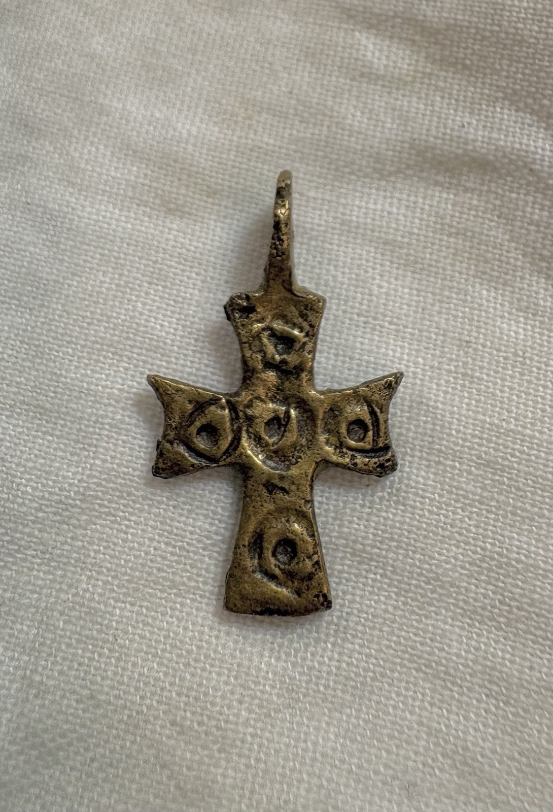 Ancient Bronze Crusader Cross