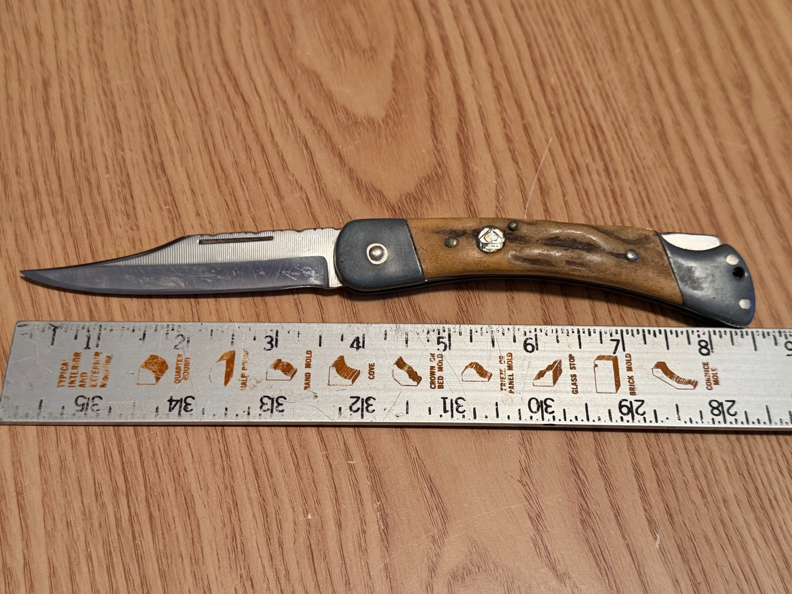 Vintage 1981 PUMA 941 Stag Handle Lockback Hunting Knife – Solingen Germany