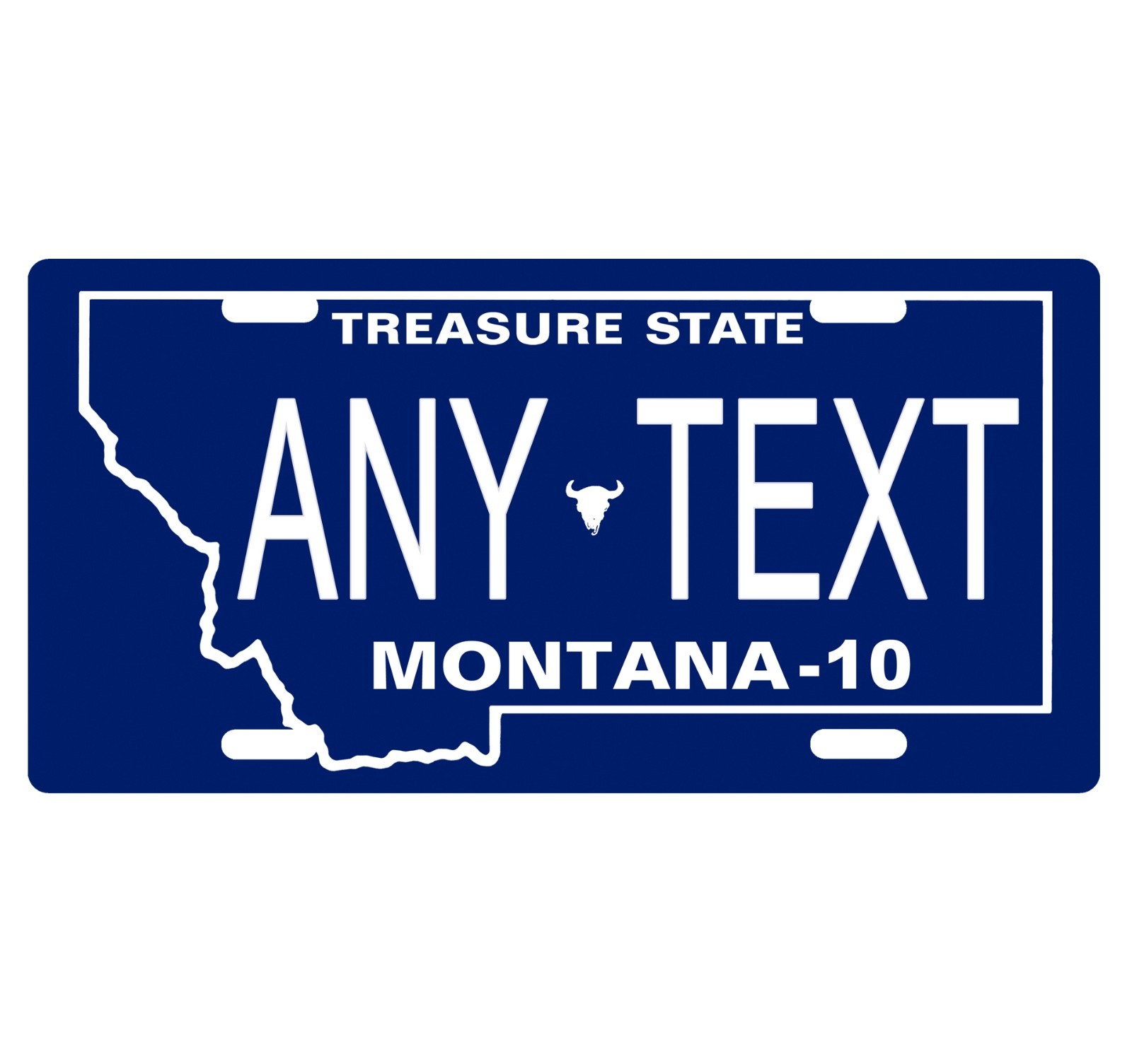 Novelty, Personalized State License Plates-Montana 2. Three Sizes Available