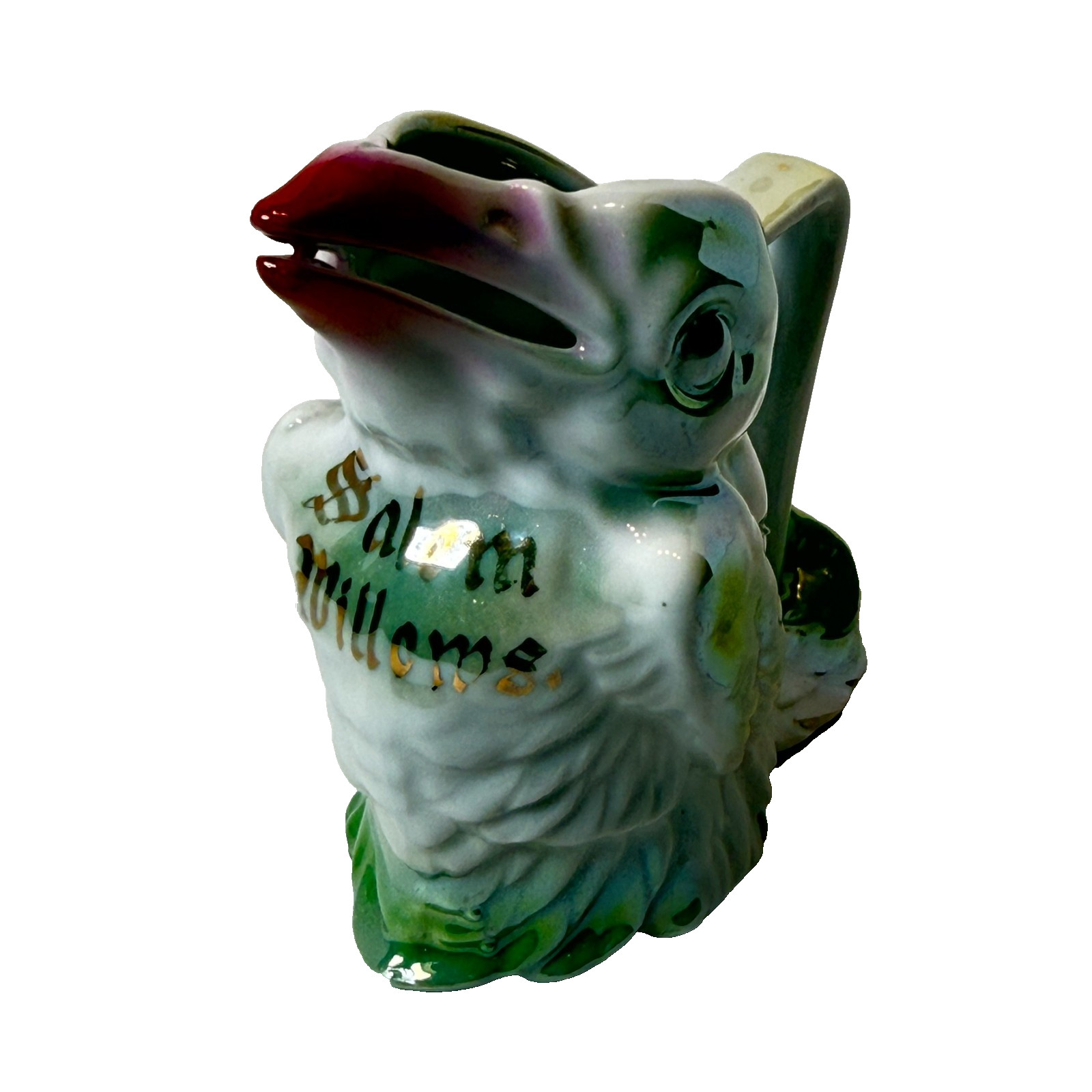 SALEM WILLOWS MA Massachusetts BIRD Souvenir ANTIQUE CHINA TRINKET