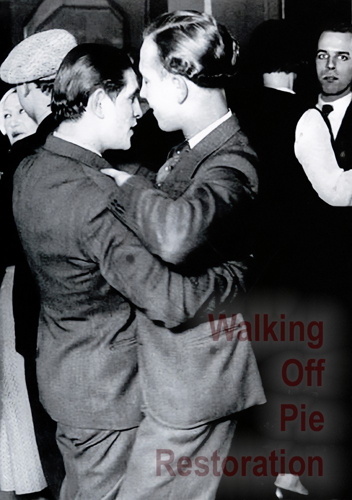 Two Men Dancing the Tango 1930s gay man's collection 4x6