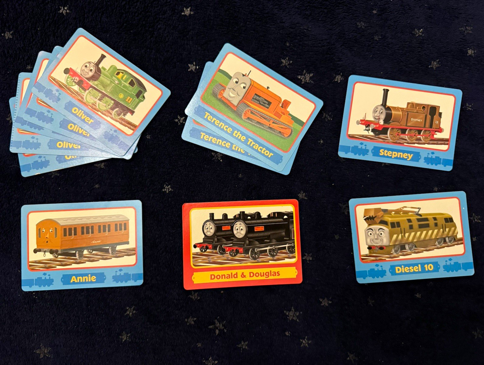 Thomas & Friends Thomas Race Game Trading Cards Lot 11 Oliver Diesel 10 Annie