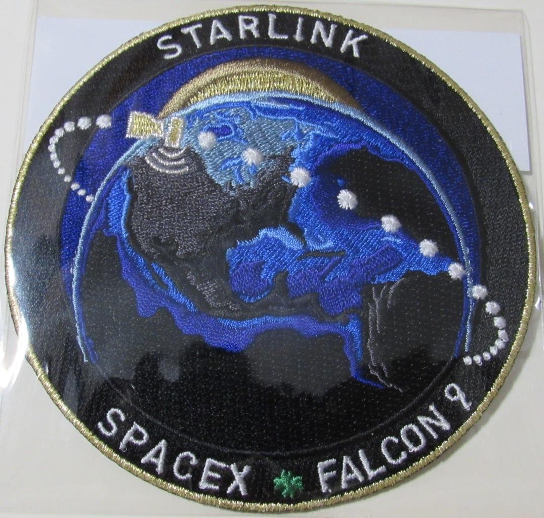 STARLINK SPACEFLIGHT SPACEX FALCON 9 REPRODUCTION MISSION SPACE PATCH  RJG