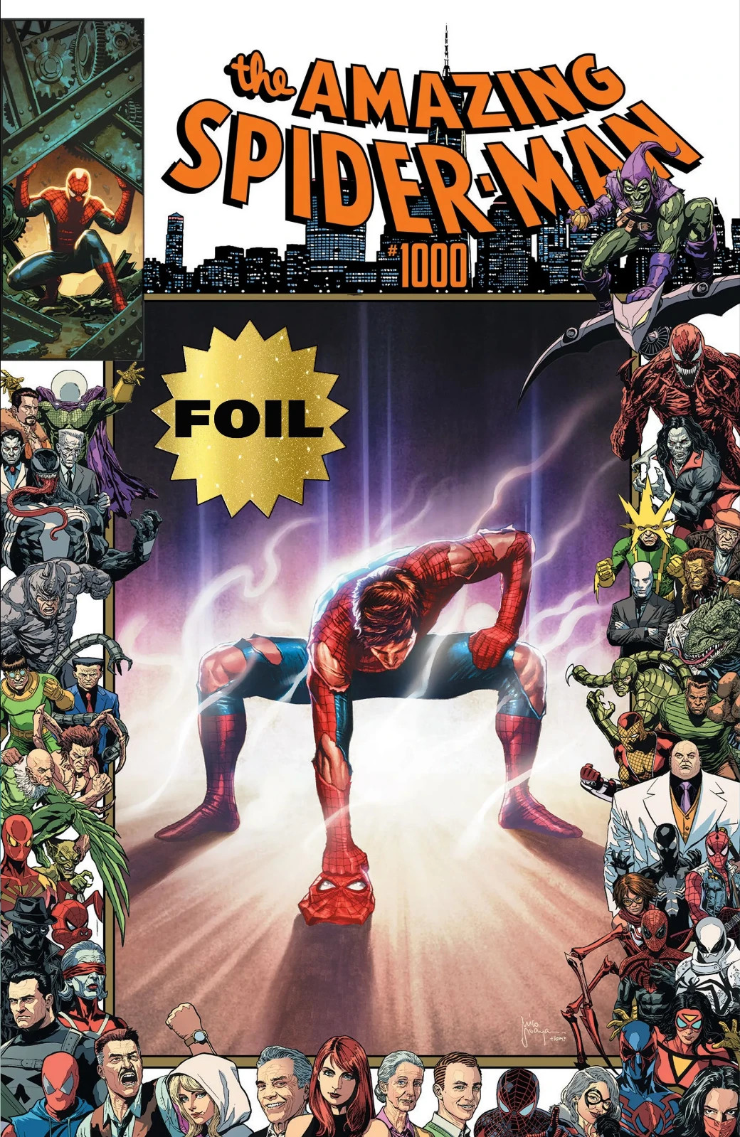 THE AMAZING SPIDER-MAN 1000 NYCC 26 MICO SUAYAN FOIL EXCLUSIVE LTD PRESALE