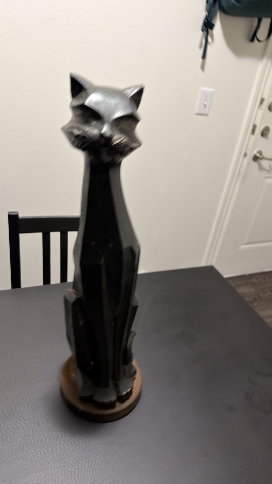 VINTAGE 1960\'S Large MCM Cubist Siamese Cat Statue 24\