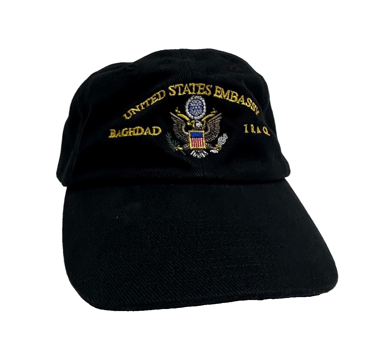 US American Embassy Hat Baghdad One Size Strapback Black